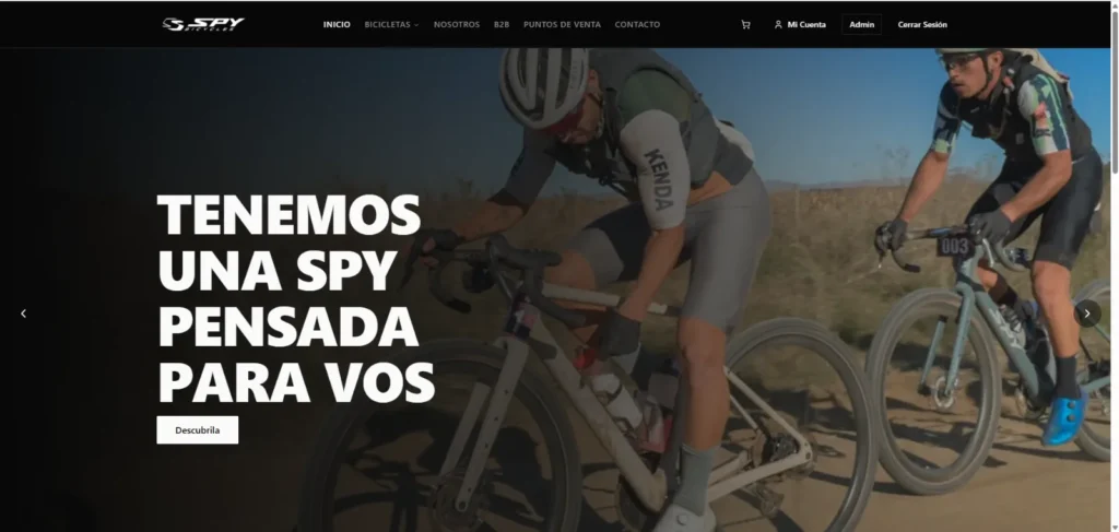 Captura del proyecto Spy Bikes